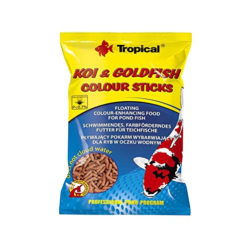 tropical-koi-goldfish-colour-sticks-schwimmendes-teichfutter-1000-ml-90-g image 2
