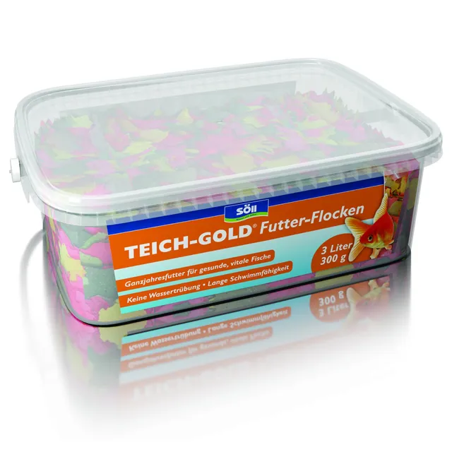 s-ll-teich-gold-futter-flocken-300-g-ganzjahresfutter-f-r-teichfische image 1