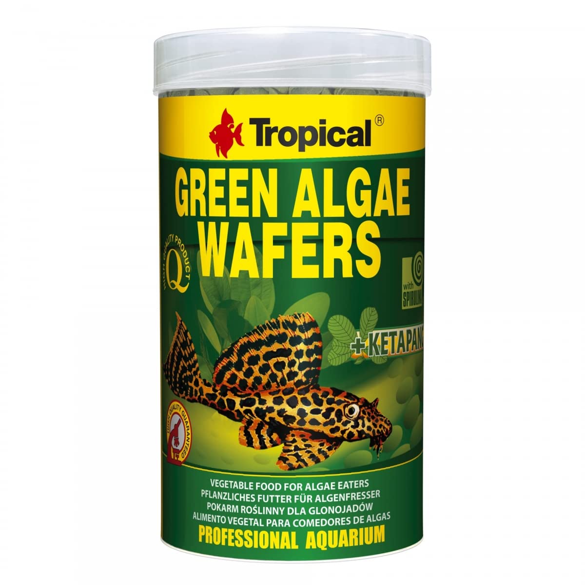 tropical-green-algae-wafers-welschips-250-ml-f-r-pflanzenfressende-bodenfische image 1