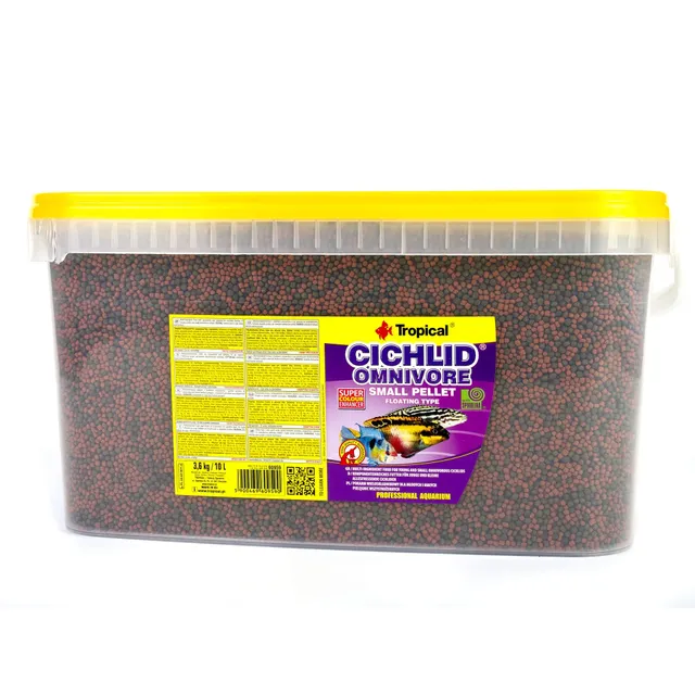 tropical-cichlid-omnivore-small-pellet-schwimmfutter-4-l image 1