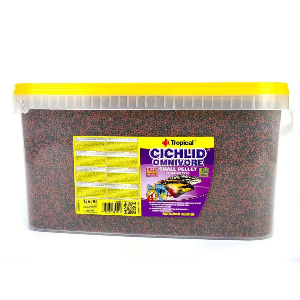 tropical-cichlid-omnivore-small-pellet-schwimmfutter-4-l image 1