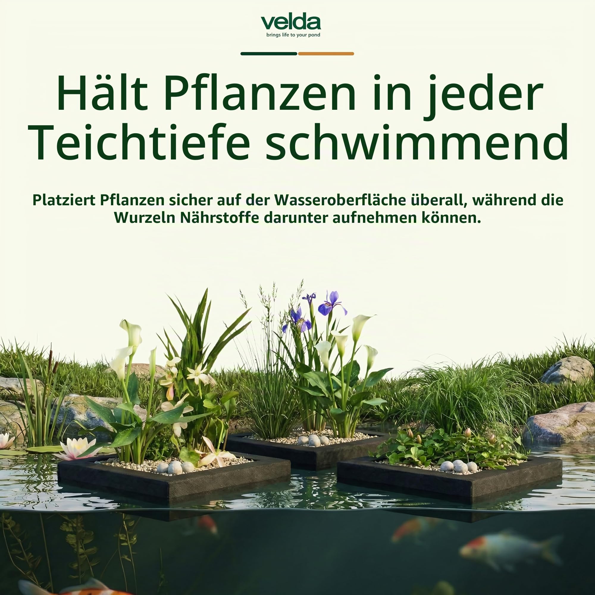 velda-floating-plant-island-eckig-25-cm-schwimmender-pflanzkorb image 3