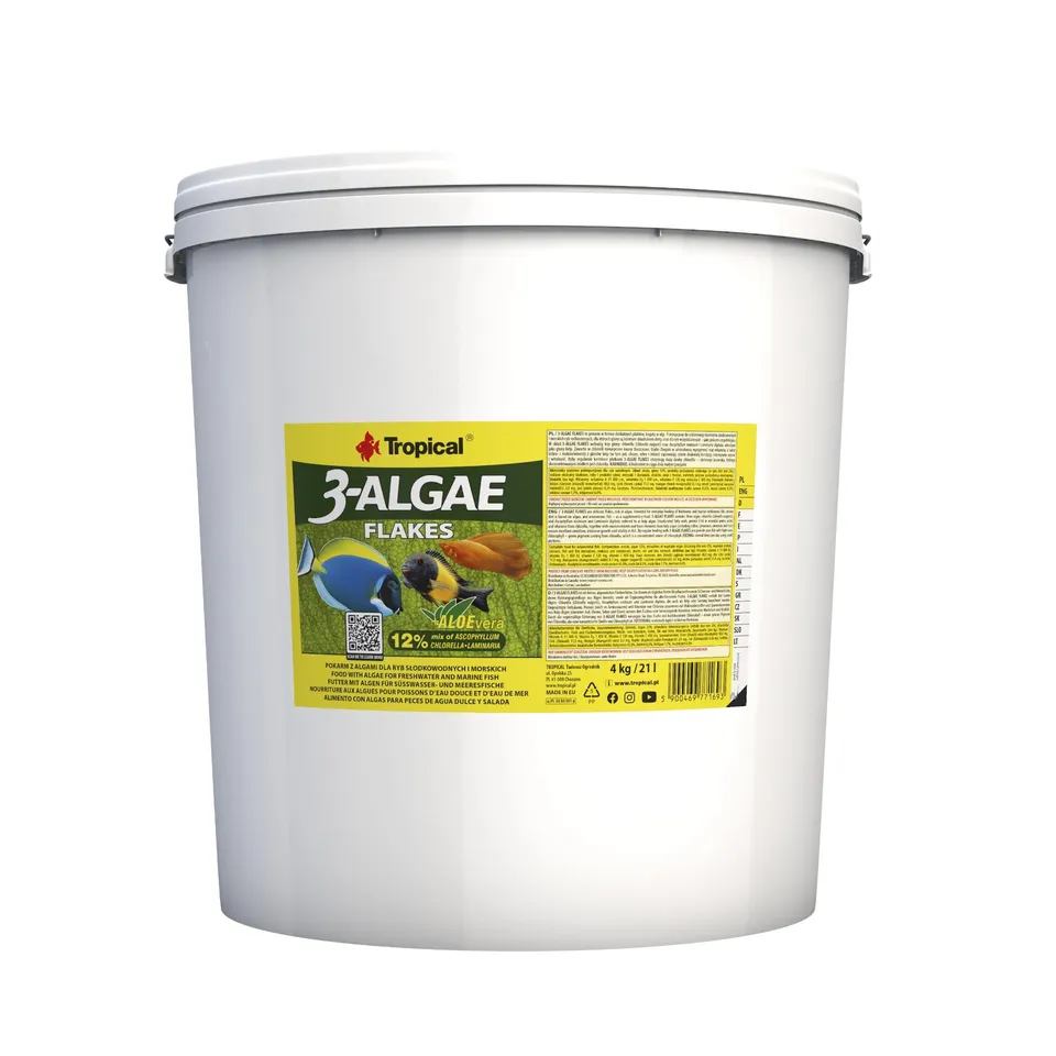tropical-3-algae-flakes-flockenfutter-4000-g-mit-aloe-vera image 1