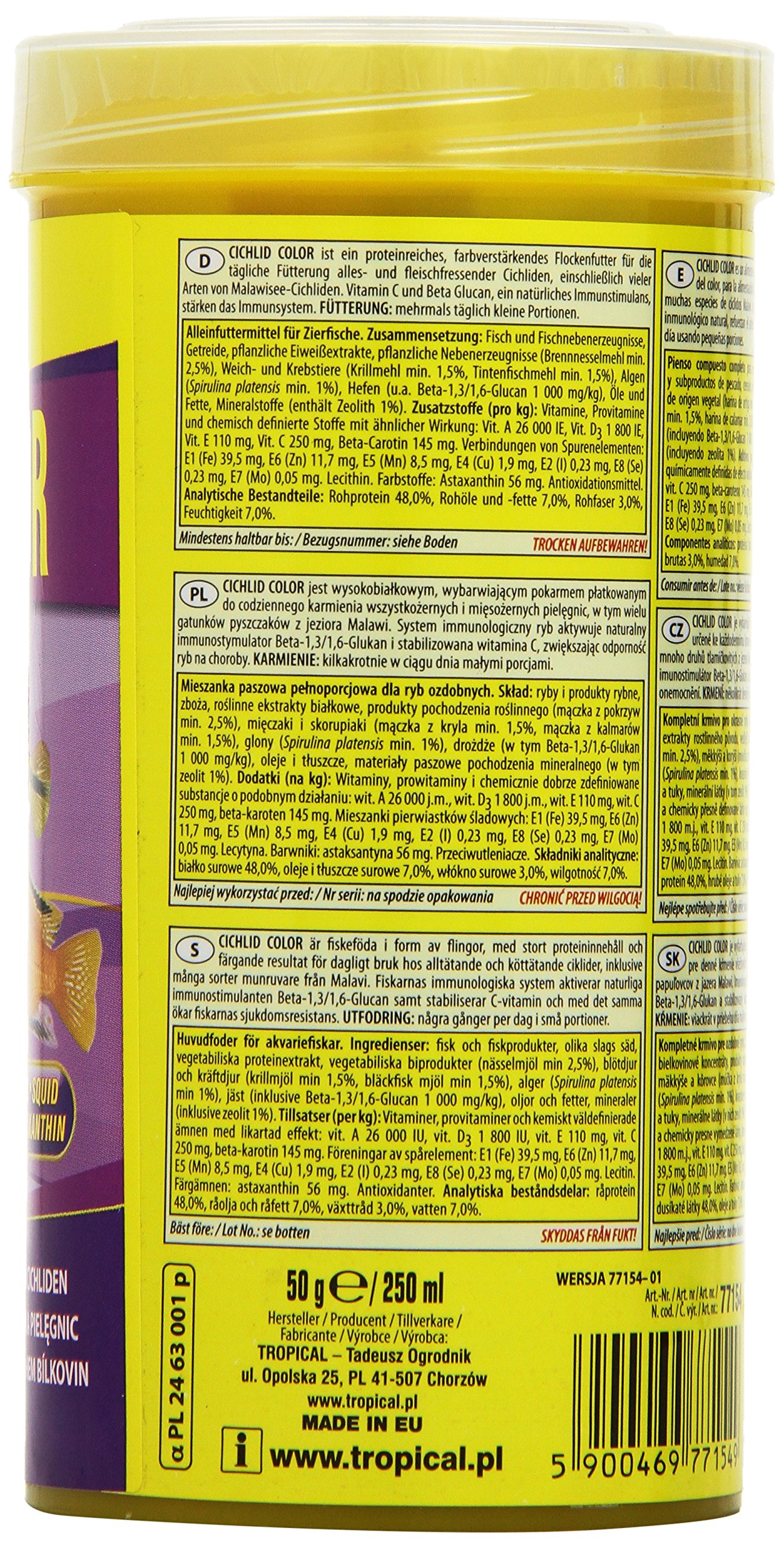 tropical-cichlid-color-flockenfutter-250-ml image 3