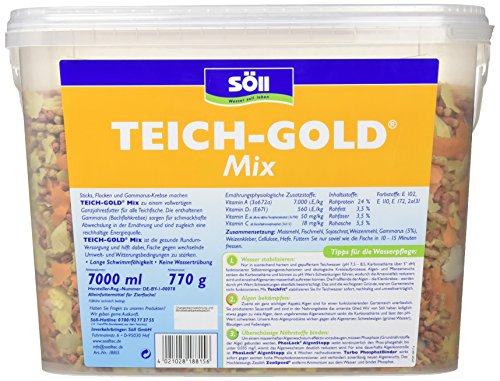 s-ll-teich-gold-mix-7-liter-ganzjahresfutter-sticks-flocken-gammarus image 6