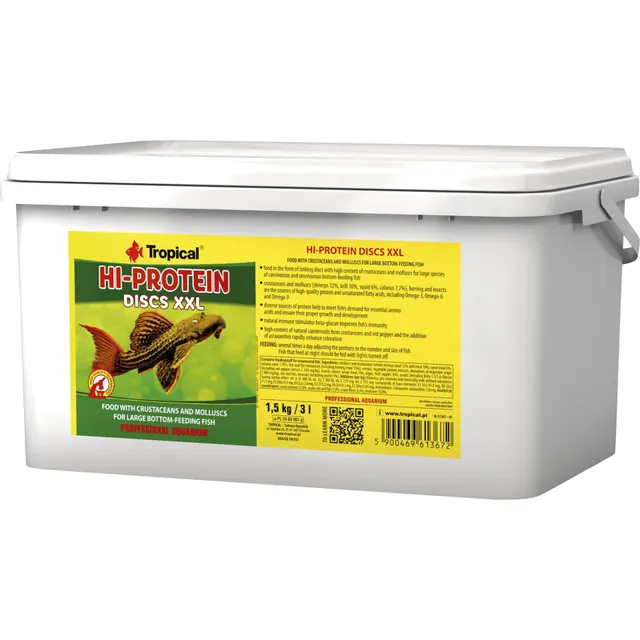 tropical-hi-protein-discs-xxl-3l-proteinscheiben-f-r-gro-e-bodenfische image 1
