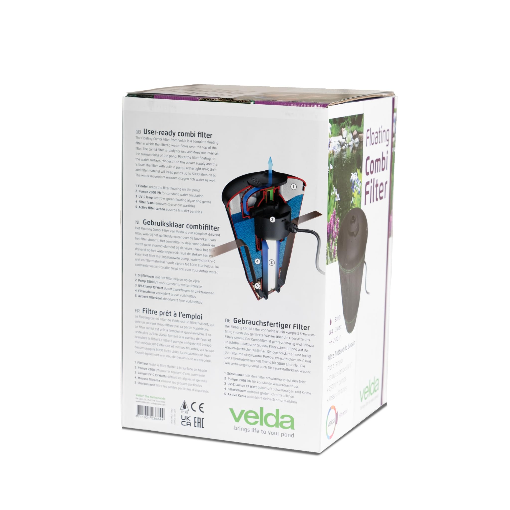 velda-floating-combi-filter-2500-mit-pumpe-und-uvc-13-watt image 2