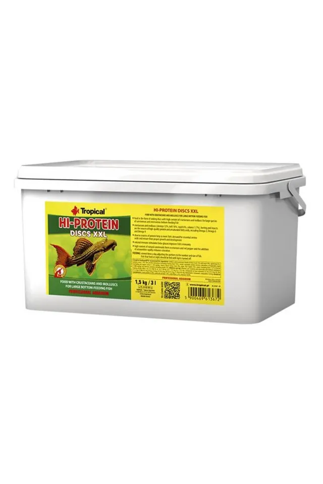 tropical-hi-protein-discs-xxl-5l-protein-scheiben-f-r-gro-e-bodenfische image 1