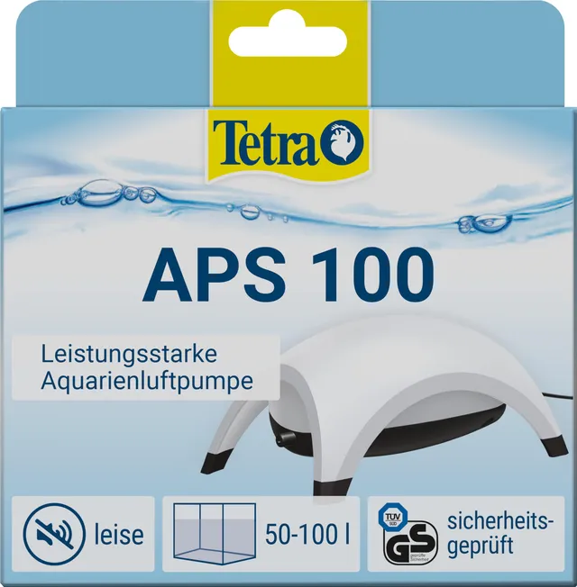 tetra-aps-100-aquarium-luftpumpe-wei-100-l-h-f-r-50-100-l image 1