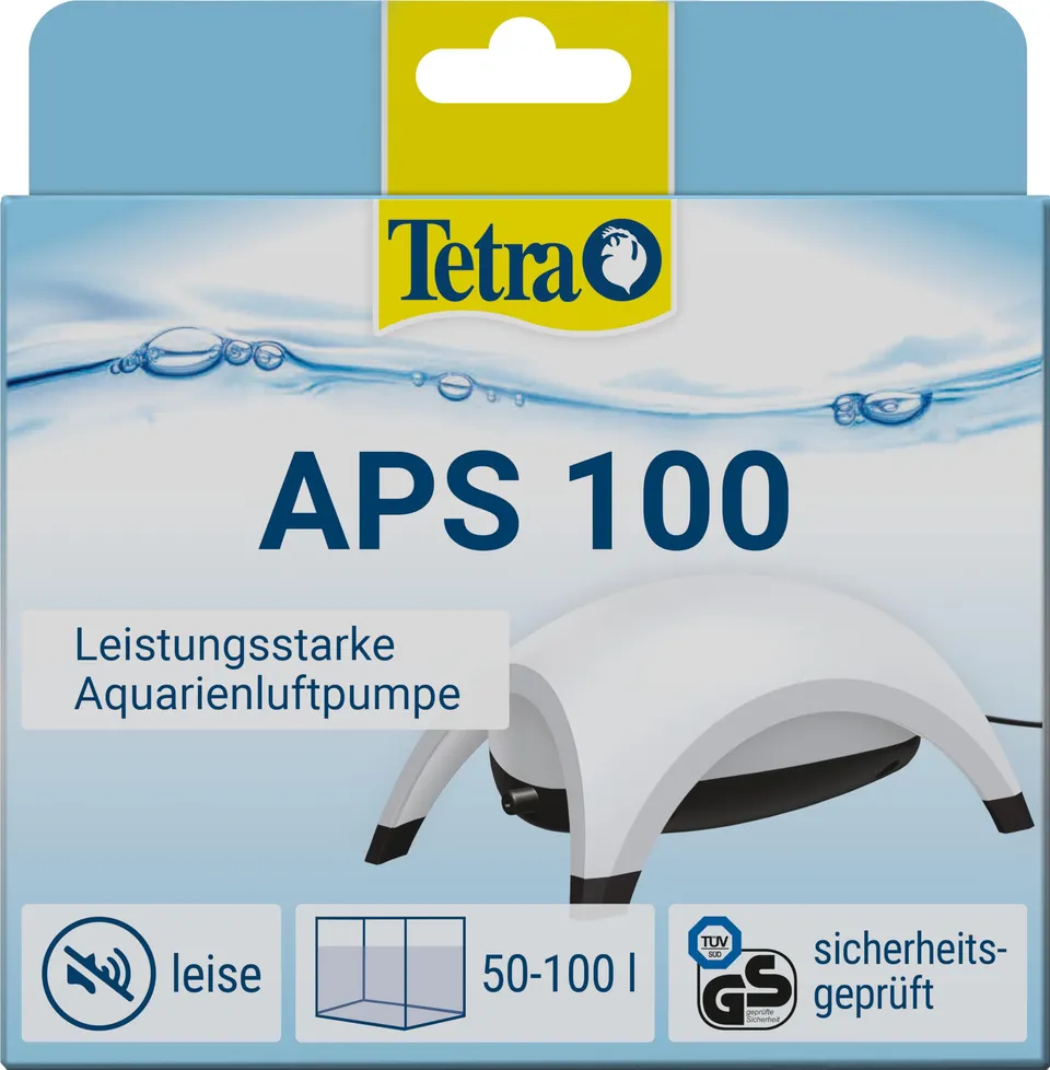 tetra-aps-100-aquarium-luftpumpe-wei-100-l-h-f-r-50-100-l image 1