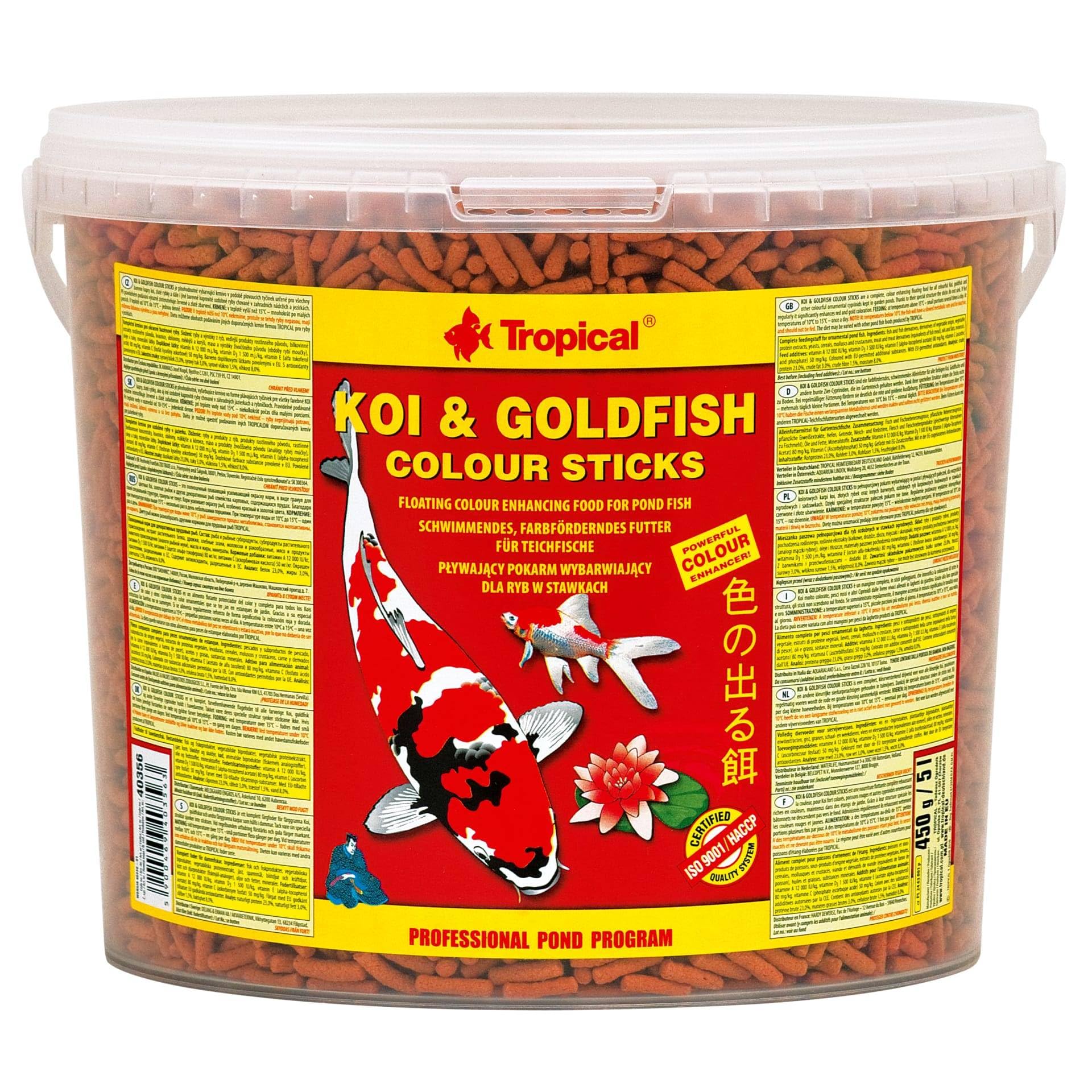tropical-koi-goldfish-colour-sticks-5-l-430-g-farbverst-rkendes-schwimmfutter image 1