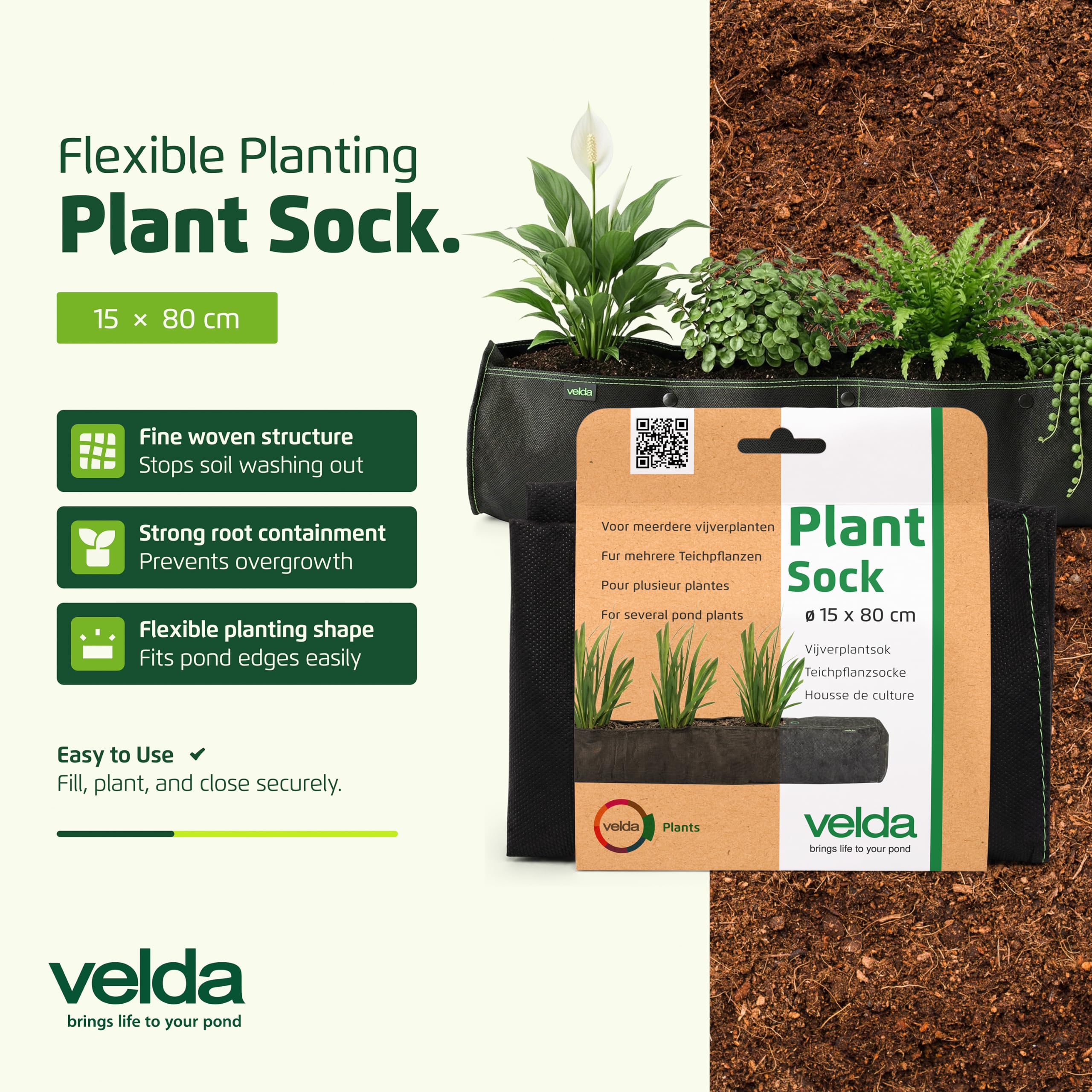 velda-plant-sock-pflanzkorb-f-r-teichpflanzen-15-x-80-cm image 2