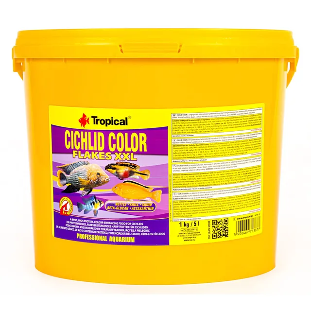 tropical-cichlid-color-flakes-farbverst-rkendes-flockenfutter-5-l image 1