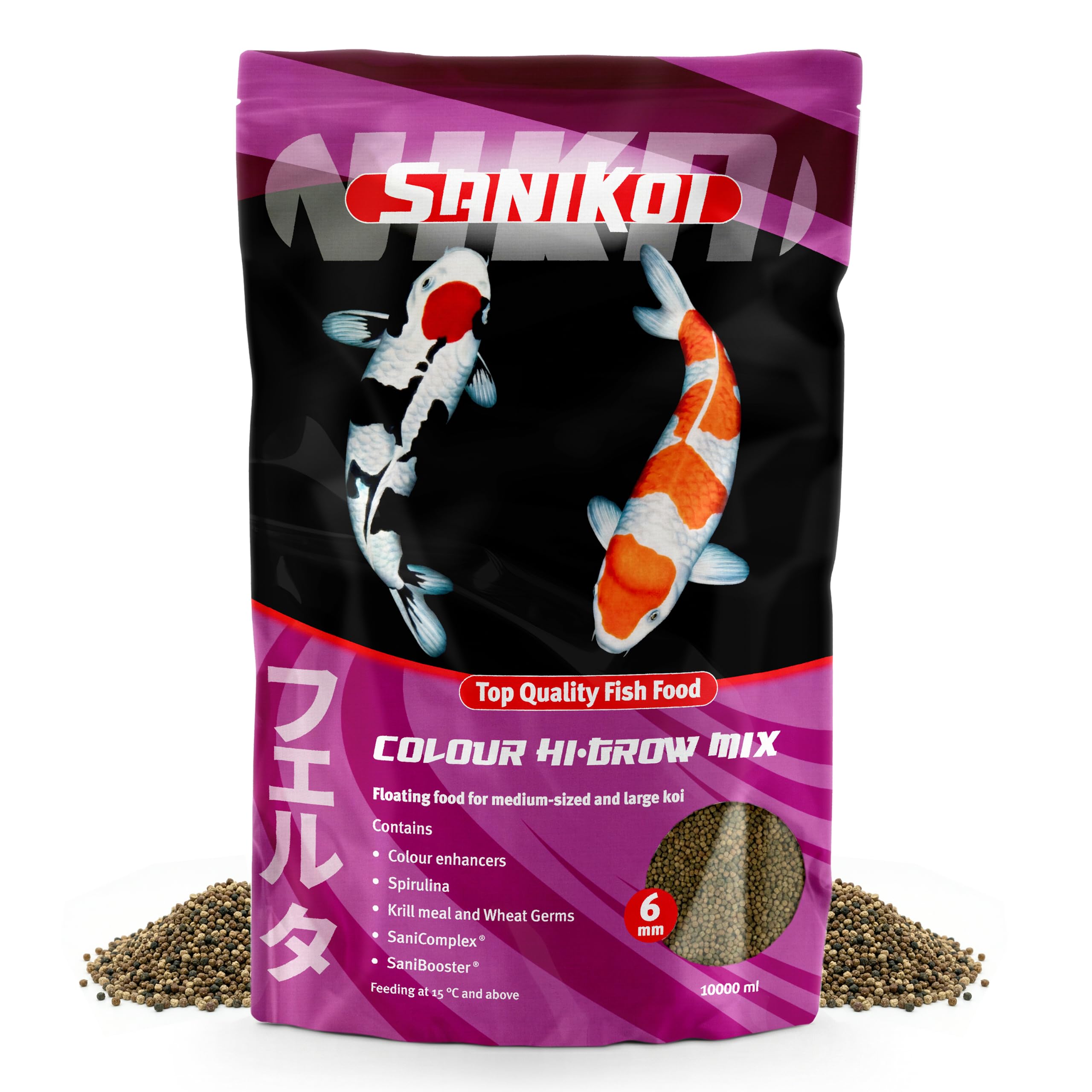 velda-sanikoi-colour-hi-grow-6-mm-10-l-koi-und-teichfischfutter image 1