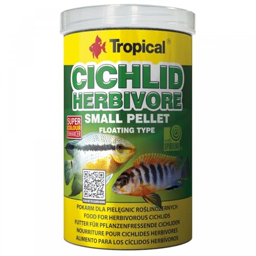 tropical-cichlid-herbivore-pellet-small-250-ml-schwimmende-pellets-mit-spirulina image 2