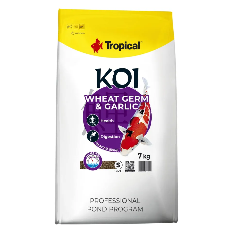 tropical-koi-wheat-germ-garlic-pellet-size-s-koi-teichfutter-8-30-c-7-kg image 1
