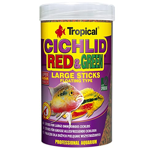 tropical-cichlid-red-green-large-sticks-250-ml-75-g-cichlidenfutter image 2