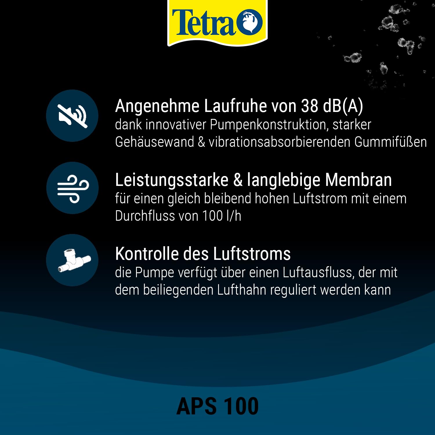 tetra-aps-100-aquarium-luftpumpe-wei-100-l-h-f-r-50-100-l image 4