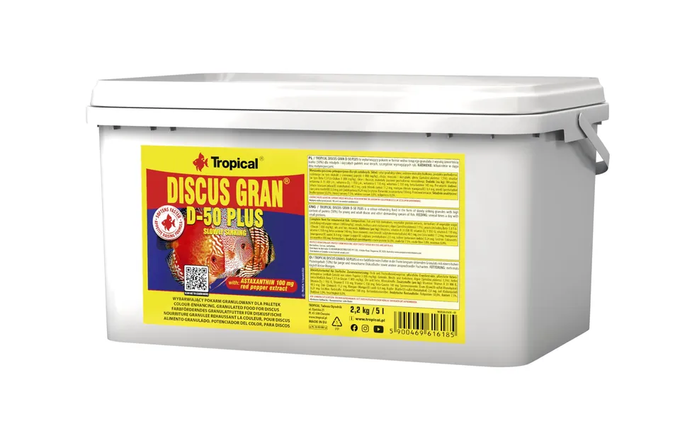 tropical-discus-gran-d-50-plus-5-l-diskus-granulatfutter image 1