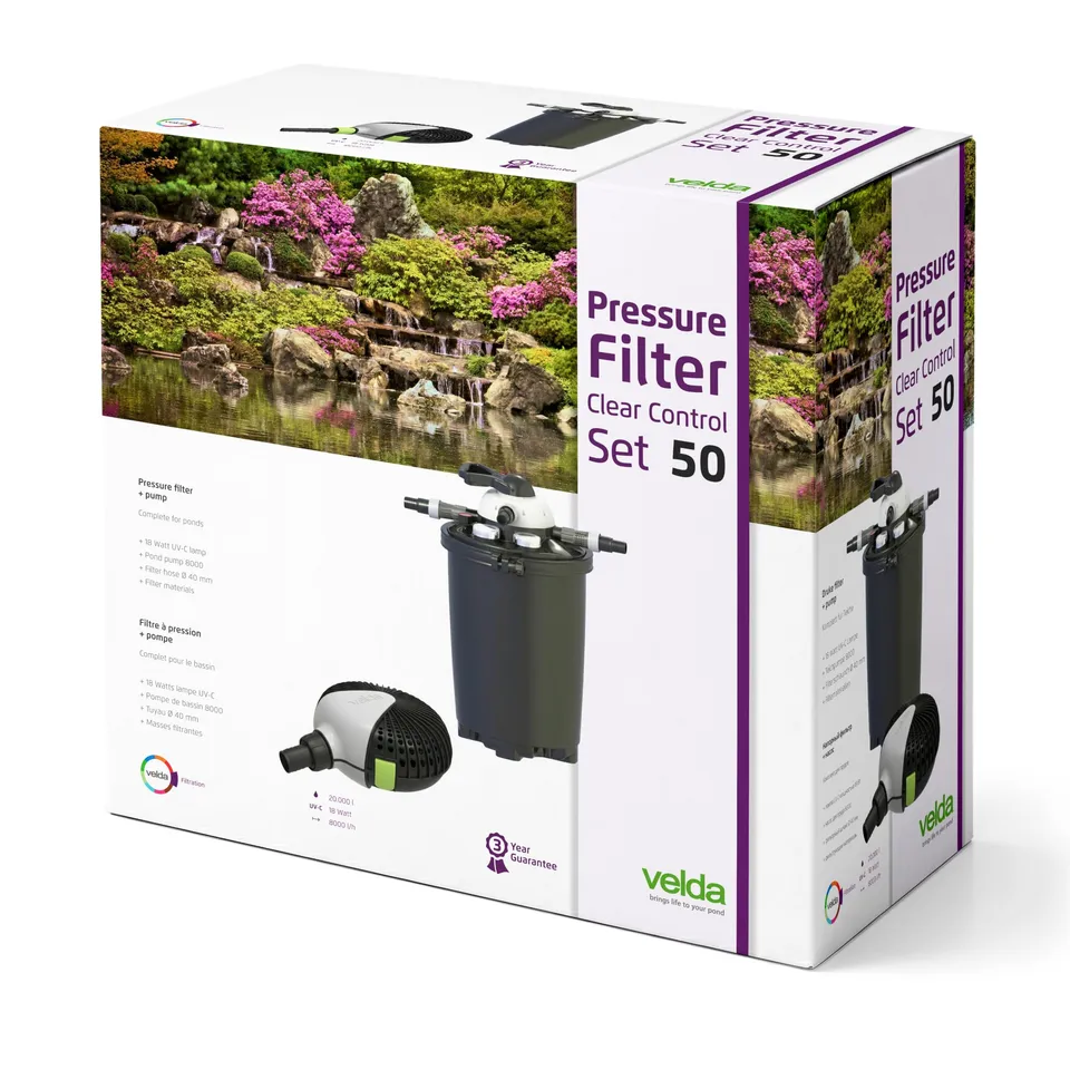 velda-clear-control-50-set-druckfilter-mit-uv-c image 1