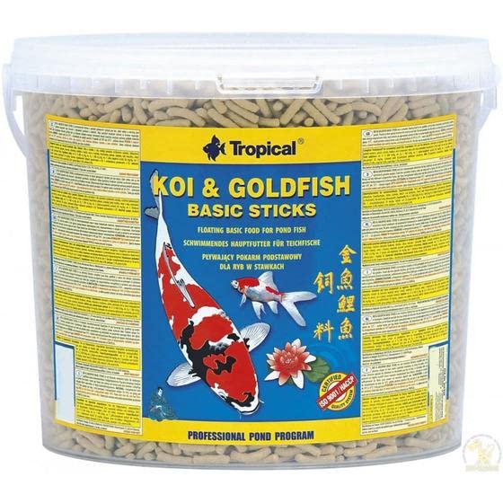 tropical-koi-goldfish-basic-sticks-21l-1600g-schwimmendes-teichfischfutter image 3