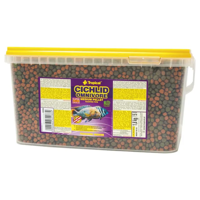 tropical-cichlid-omnivore-medium-pellet-f-r-cichliden-5-liter-1-8-kg image 1