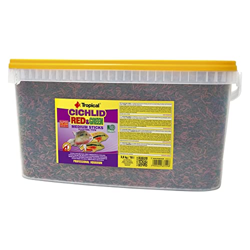 tropical-cichlid-red-green-medium-sticks-4-l-buntbarschfutter image 2