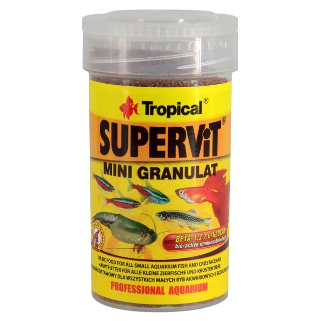 tropical-supervit-mini-granulat-100-ml-65-g-grundfutter-f-r-kleine-aquarienfisch image 1