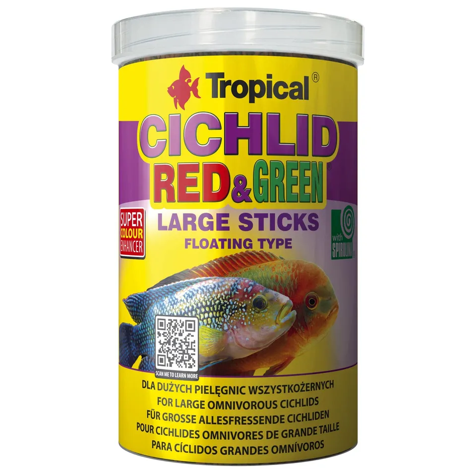 tropical-cichlid-red-green-large-sticks-1000-ml-schwimmende-sticks-f-r-gro-e-cic image 1
