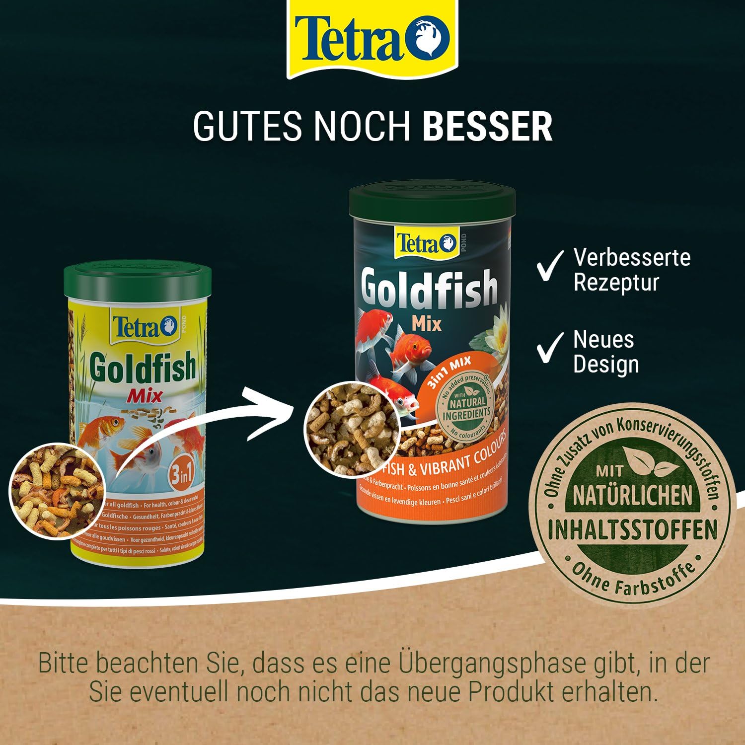tetra-pond-goldfish-3in1-mix-goldfischfutter-1-l-dose image 2