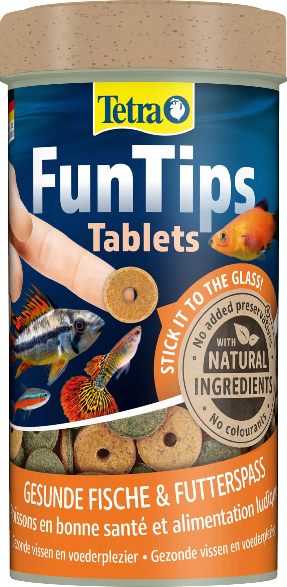 tetra-funtips-tablets-haft-futtertabletten-hauptfutter-300-tabletten-dose image 1