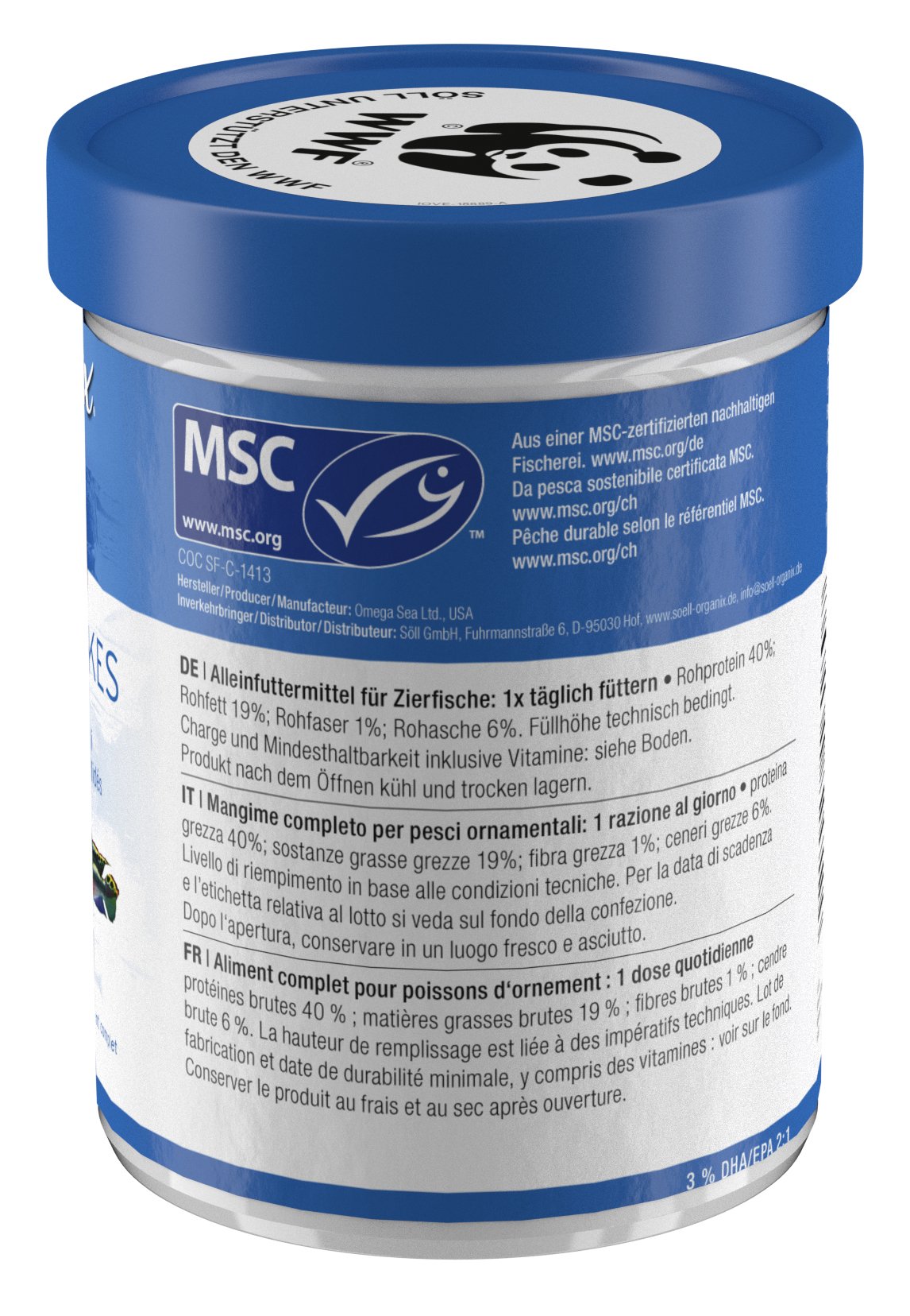 s-ll-organix-cichlid-flakes-aquariumfutter-f-r-barsche-flocken-270-ml image 2
