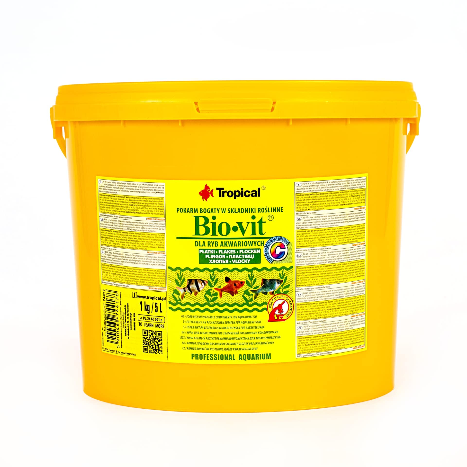 tropical-bio-vit-5000-g-pflanzliches-flockenfutter-f-r-aquarienfische image 1
