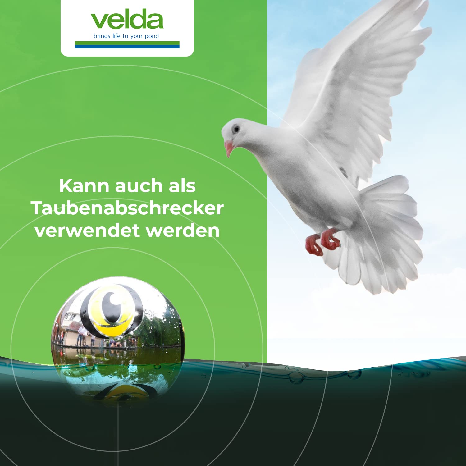 velda-heron-stop-reflector-15-cm-schwimmende-reiher-abwehrkugel image 6