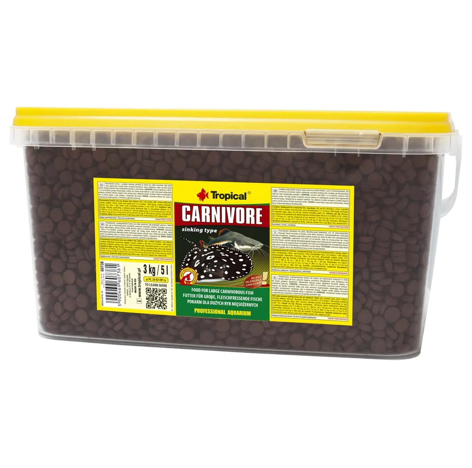 tropical-carnivore-futter-f-r-gro-e-fleischfressende-fische-sinkend-5l image 1