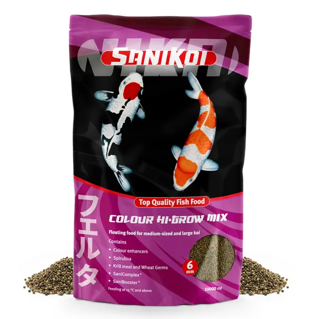 velda-sanikoi-colour-hi-grow-6-mm-10-l-koi-und-teichfischfutter image 1
