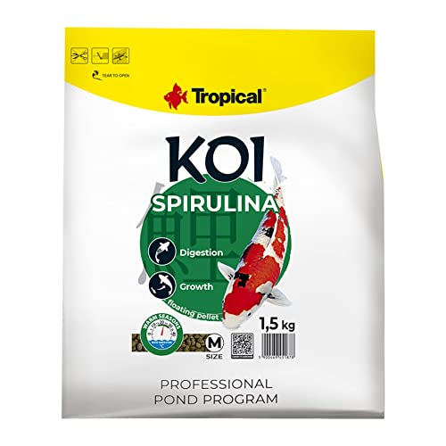 tropical-koi-spirulina-pellet-size-m-1000-ml-320-g-sommer-teichfutter-15-30-c image 4