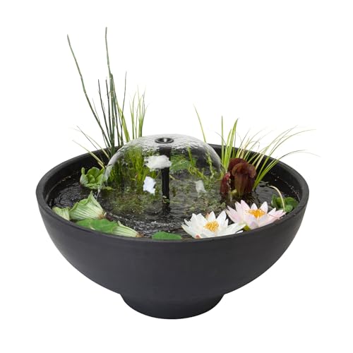 velda-fountain-pond-round-75x35-cm-terrassenteich-mit-springbrunnenpumpe-und-pfl image 4