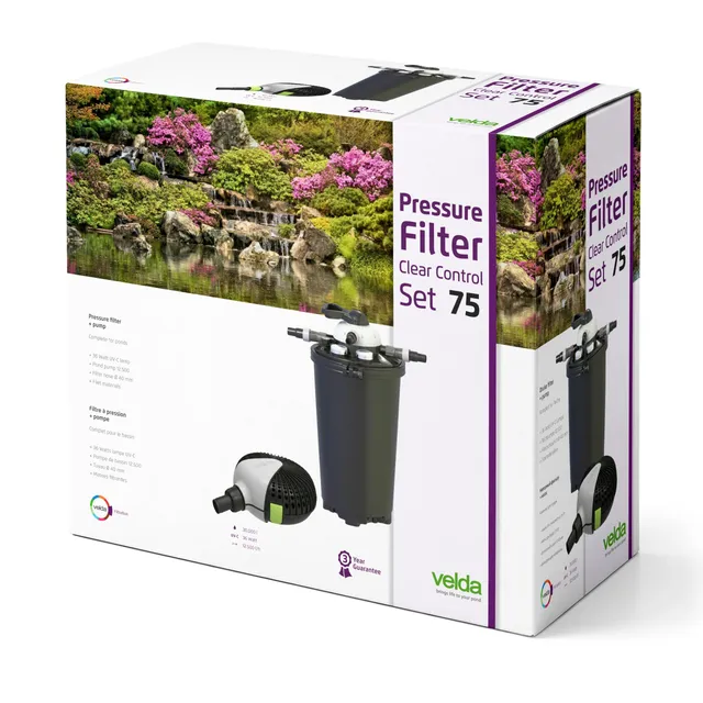 velda-clear-control-75-set-druckfilter-mit-greenline-12500-pumpe image 1