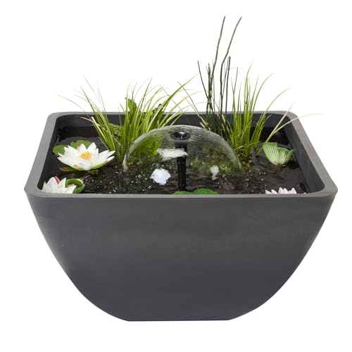 velda-teichschale-brunnen-75-x-75-x-35-cm-inkl-pumpe-und-pflanzkorb image 5