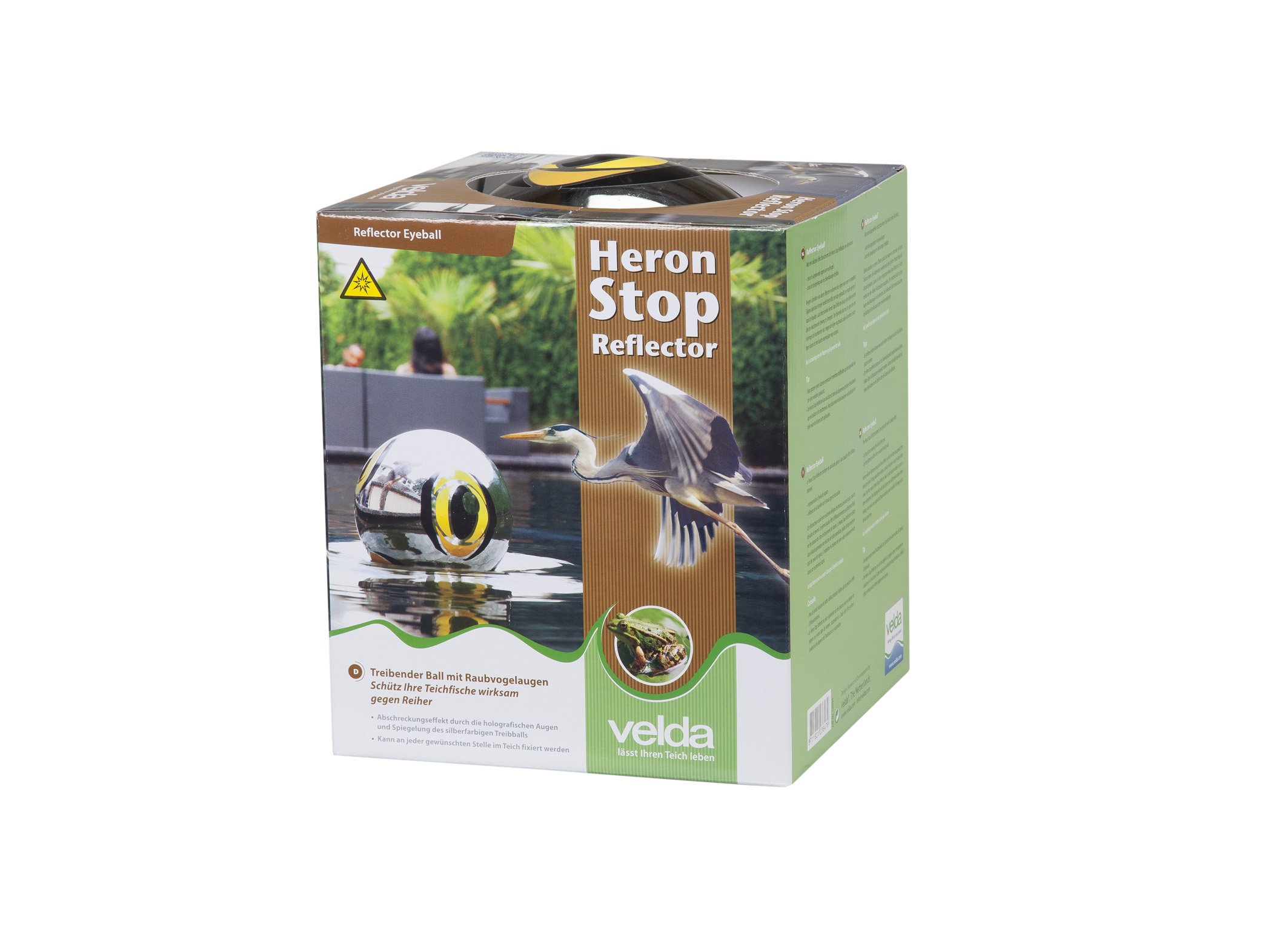 velda-heron-stop-reiherschreck-teichschwimmer-reiherschutz-mit-spiegeleffekt image 2