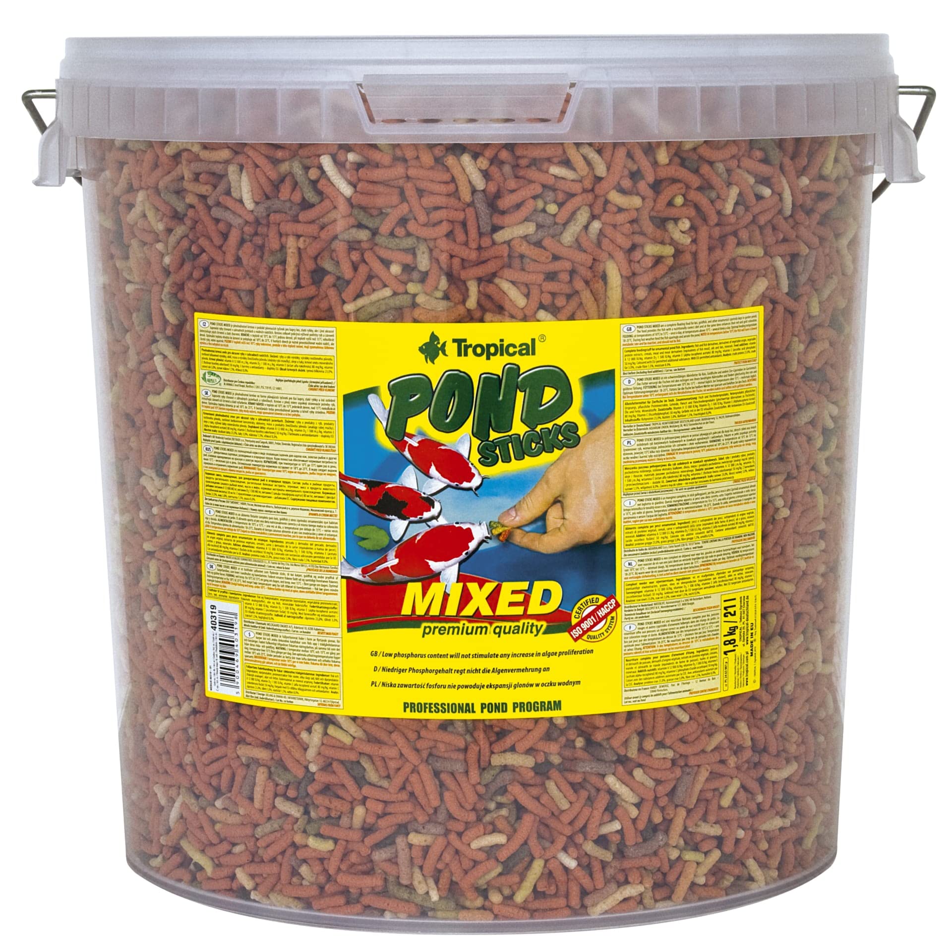 tropical-pond-sticks-mixed-21l-1-6-kg-schwimmende-teichsticks-f-r-koi-goldfische image 1