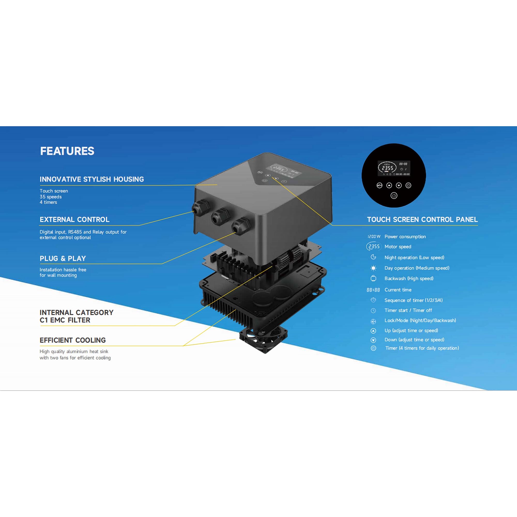 aquaforte-vario-frequenzumrichter-ii-touchscreen-f-r-poolpumpen-220-240v image 7