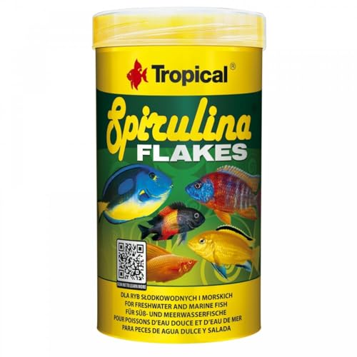 tropical-spirulina-flakes-250-ml-pflanzliches-flockenfutter-mit-spirulina image 2