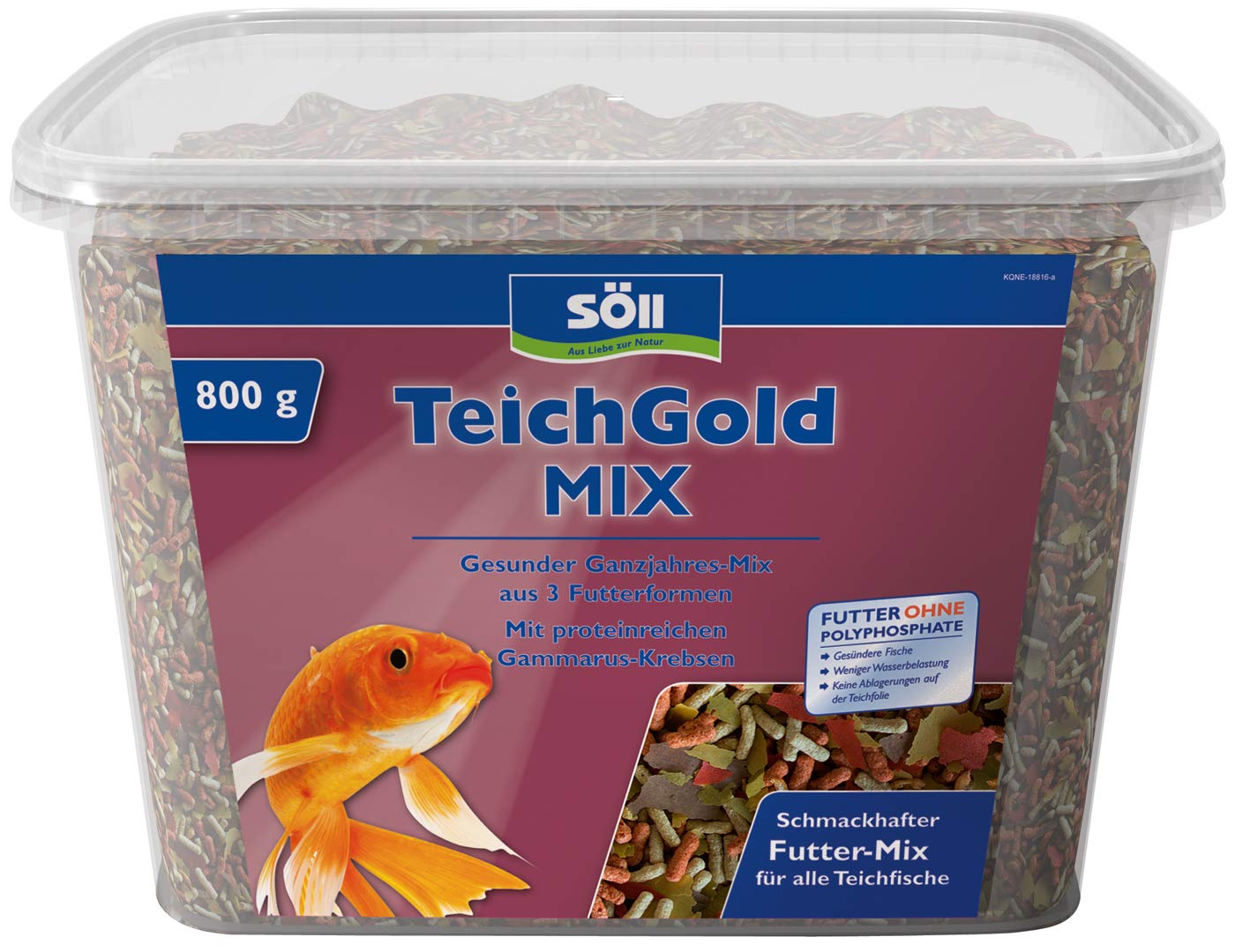 s-ll-teich-gold-mix-7-liter-ganzjahresfutter-sticks-flocken-gammarus image 1