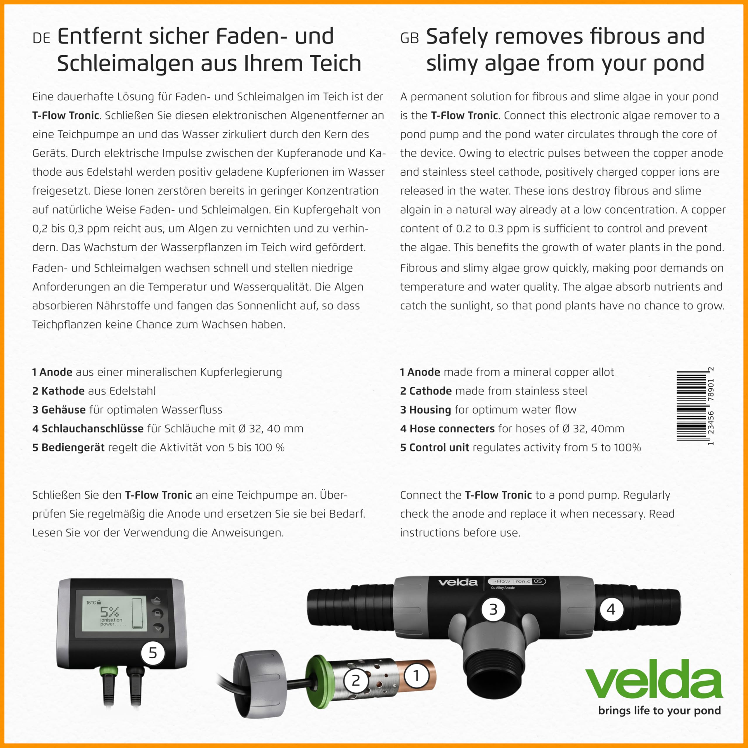 velda-t-flow-tronic-75-algenbek-mpfer-f-r-teiche-bis-75-000-liter image 6