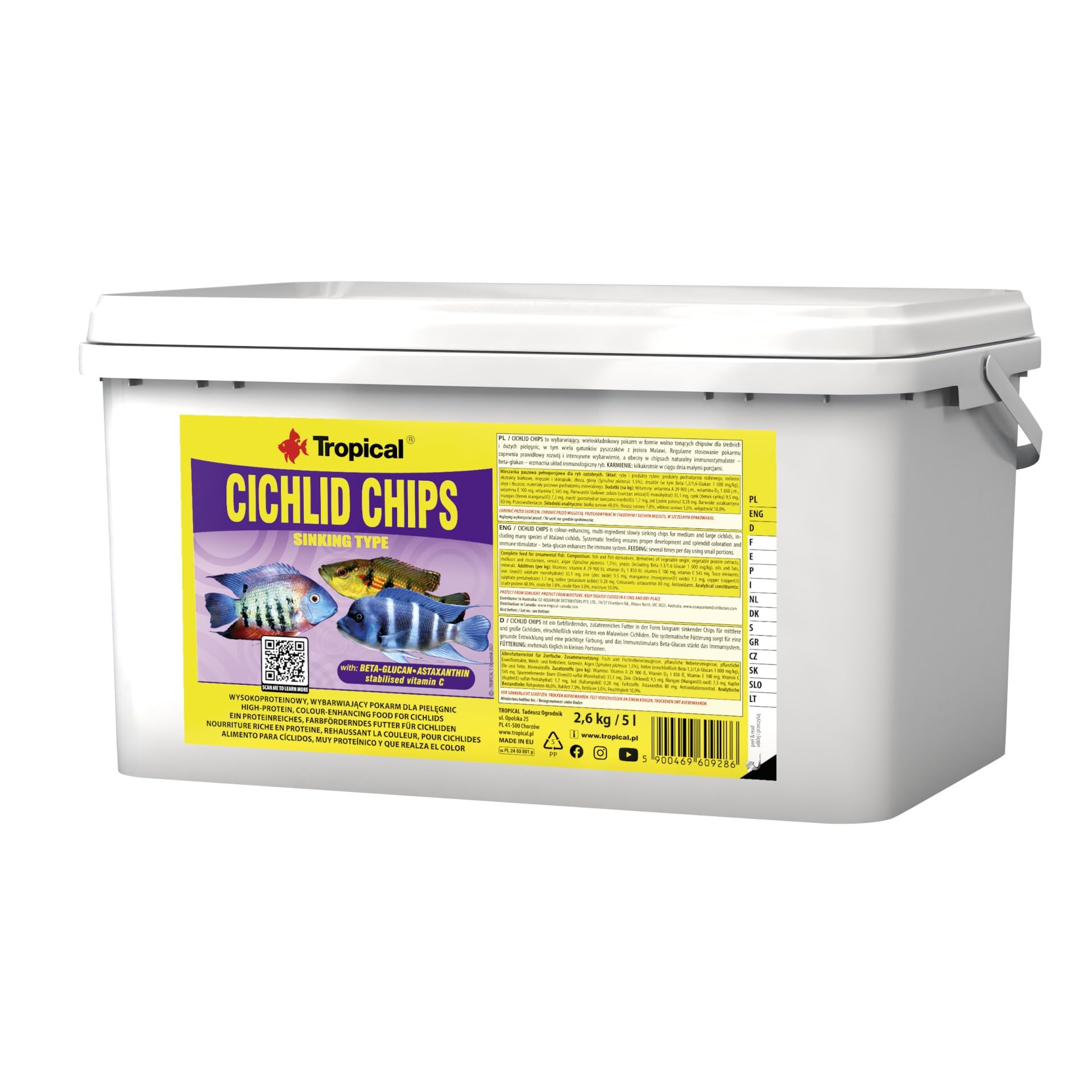 tropical-cichlid-chips-proteinreiches-chipsfutter-5-l-f-r-mittlere-und-gro-e-cic image 1