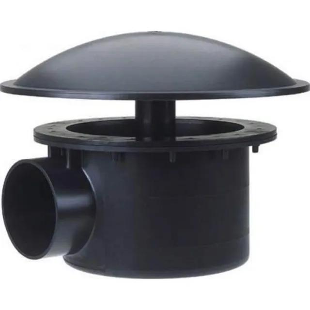 aquaforte-bodenablauf-mit-kammer-und-bogen-110-mm-schweres-modell image 1