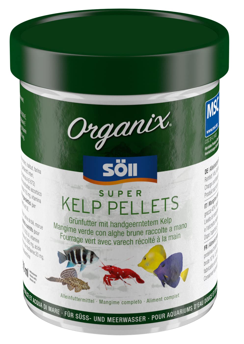s-ll-organix-super-kelp-pellets-130-ml-zierfischfutter-f-r-pflanzenfresser image 1