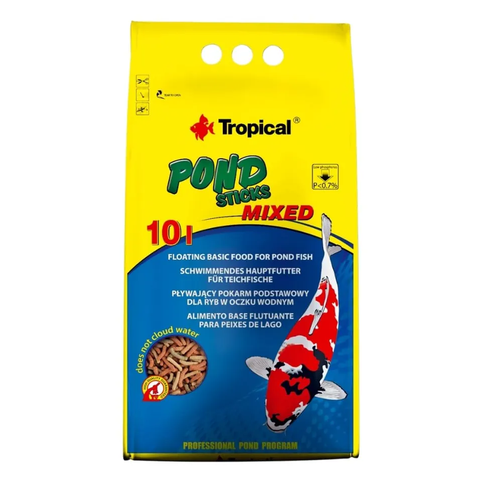 tropical-pond-sticks-mixed-10l-800g-schwimmende-teichfischfutter-sticks-f-r-koi- image 1